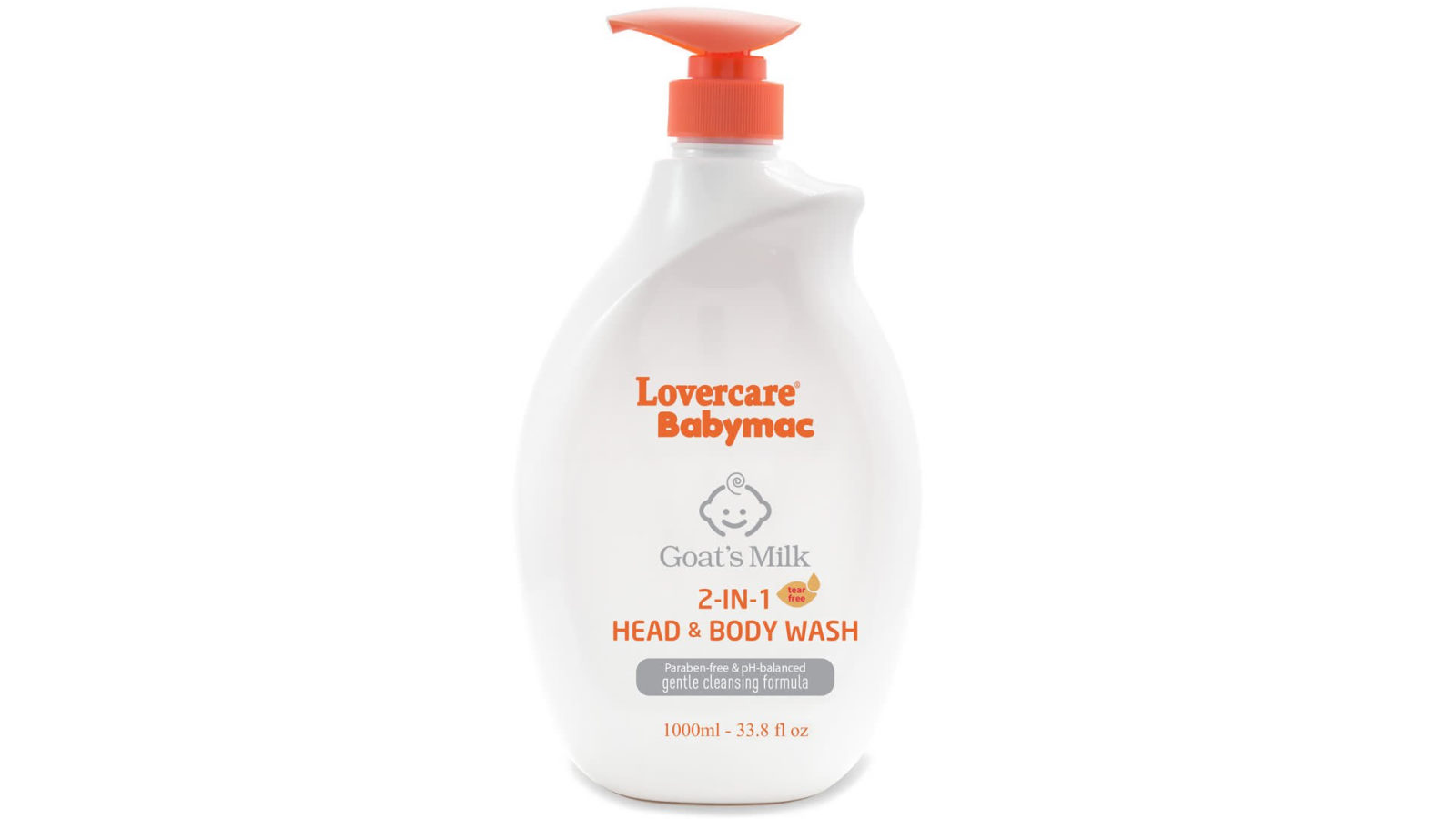 Lovercare 1L Babymac Goats Milk Head Body Wash