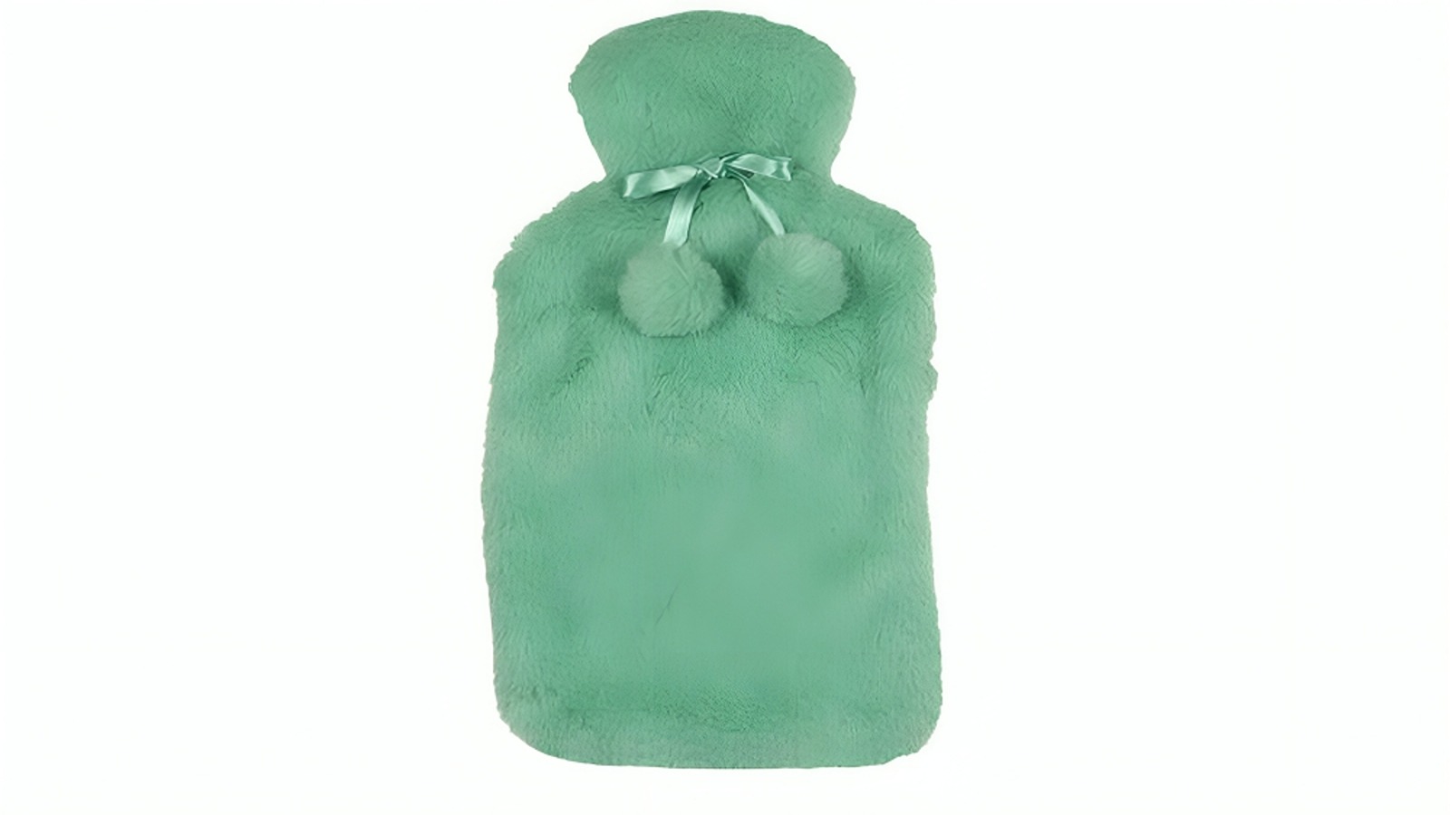 Wicked Sista Faux Fur Hot Water Bottle Cover - Sea Green