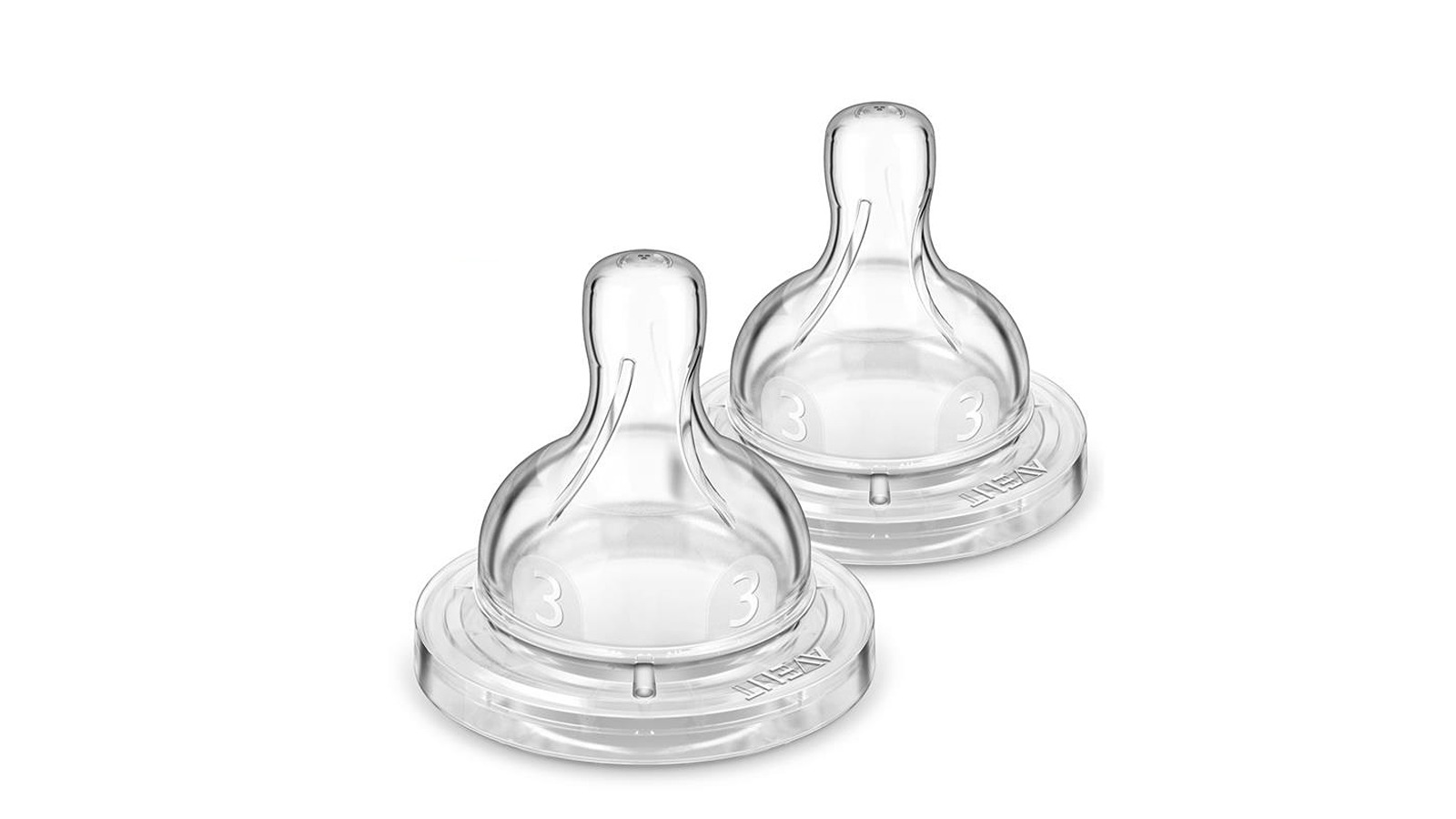 Philips Avent Classic Plus Medium Flow Teats for Babies 3month+ - Pack of 2