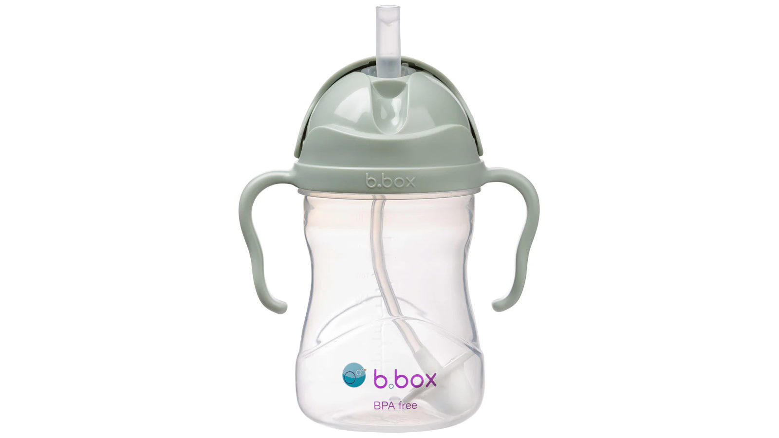 B.Box 240ml Sippy Cup With Weighted Straw For Toddlers - Sage