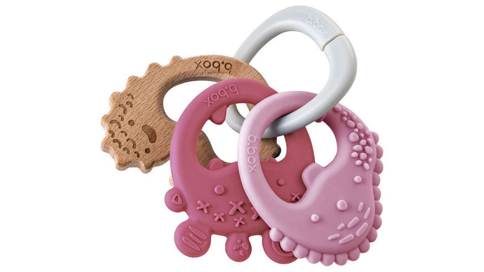 B.Box Trio Teether For Soothing Gums - Blush