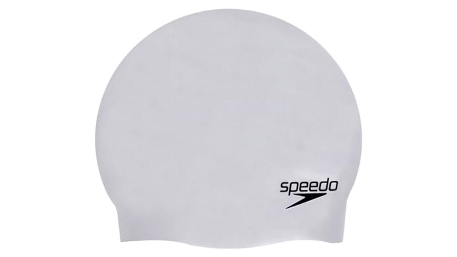 Speedo Plain Moulded Silicone Swimming Cap - Chrome