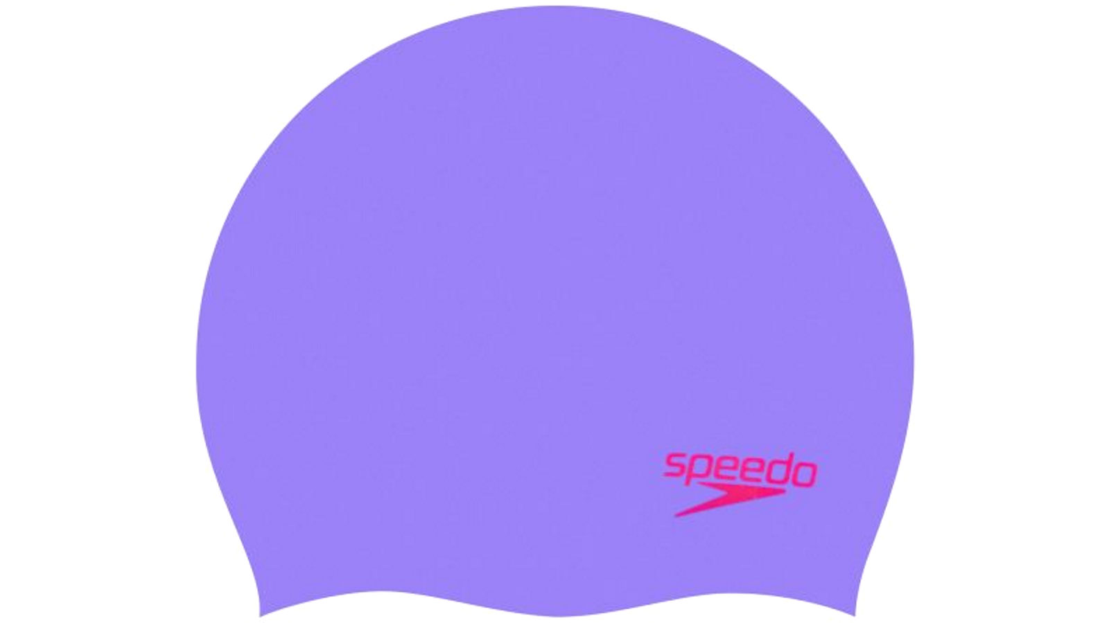 Speedo Plain Moulded Silicone Junior Swimming Cap - Lilac