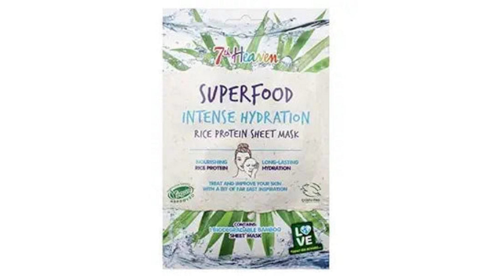 7th Heaven Superfood Nourishing Rice Protein Bamboo Sheet Mask