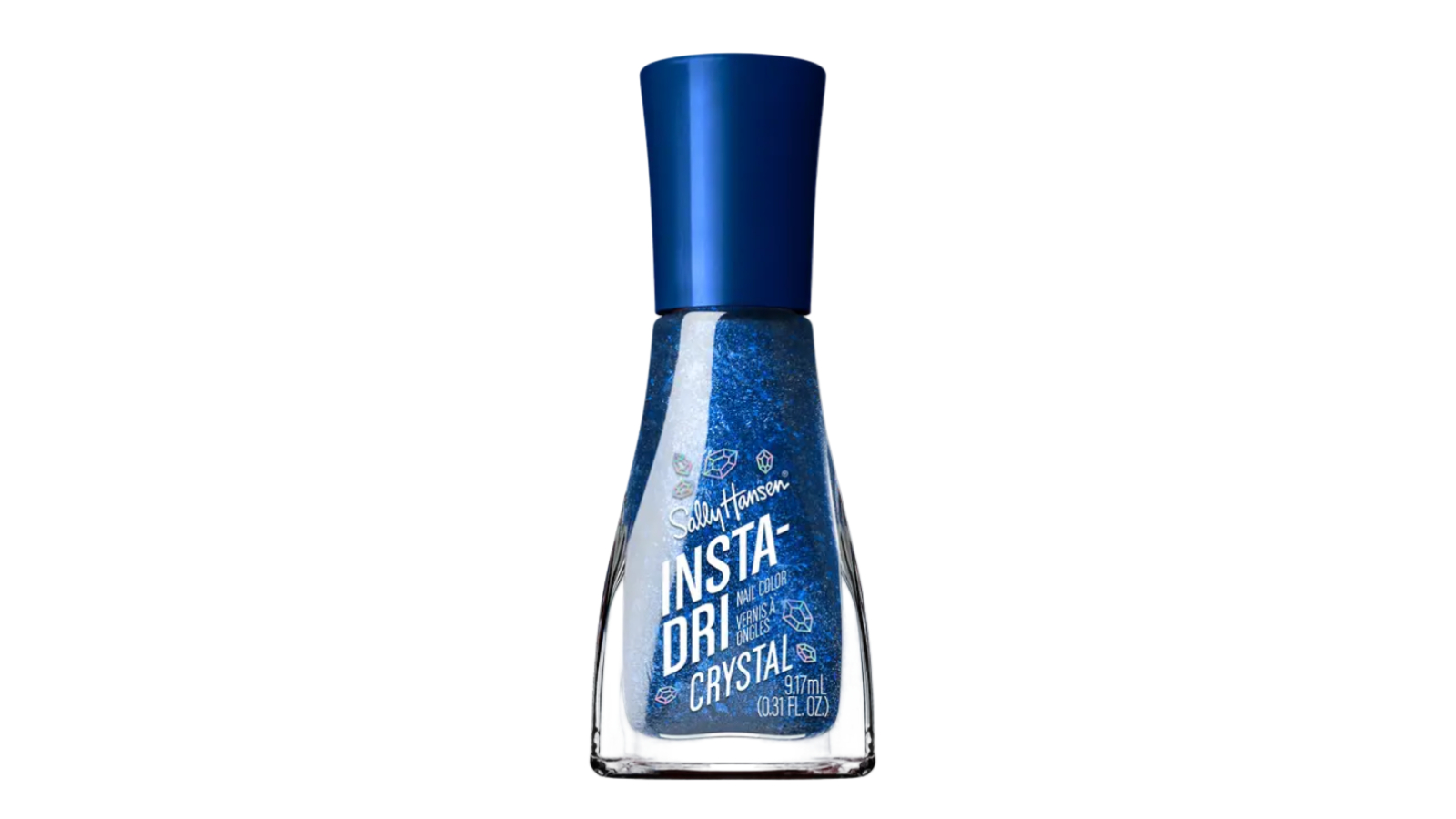 Sally Hansen Insta-Dri Crystal Nail Polish - 123 Cobalt Blue
