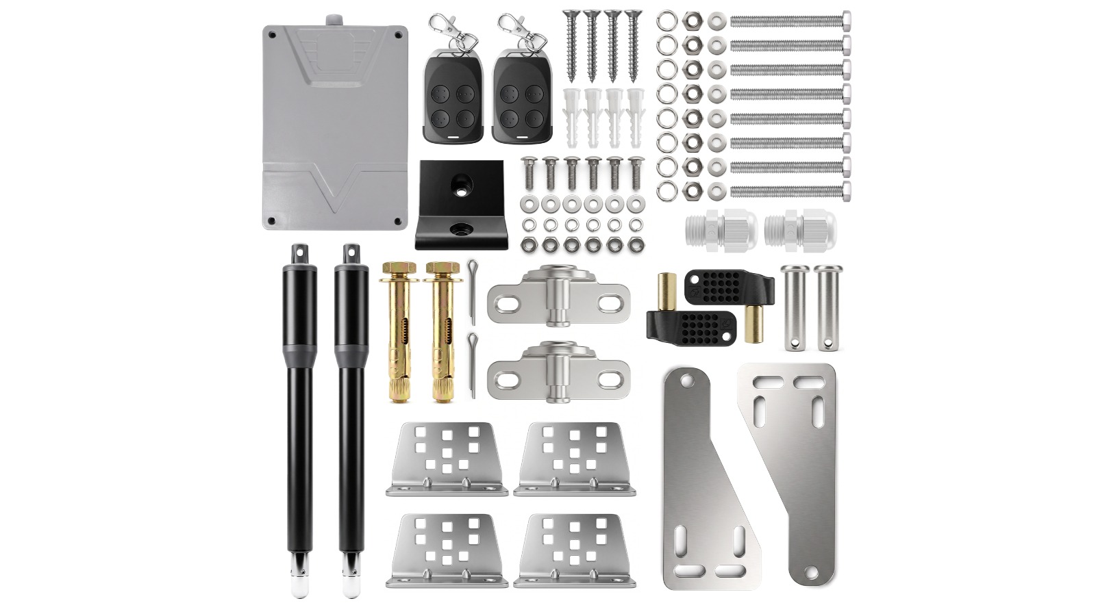 Advwin Dual Electric Swing Gate Opener, 1000kg 4m Home Security Kit