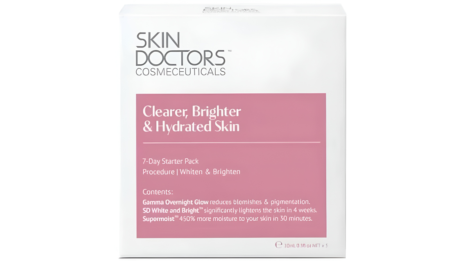 Skin Doctors Cosmeceuticals Clearer Brighter and Hydrated Skin Starter Pack