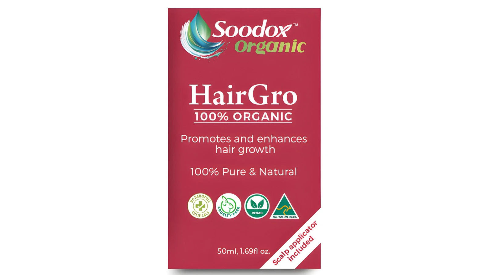 Soodox Organic 50ml Hairgro Oil For Hair Growth And Strengthening