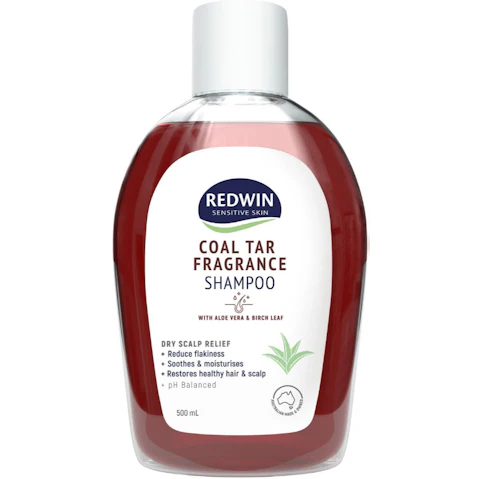Redwin Coal Tar Shampoo for Dandruff and Flaky Scalp - 500ml