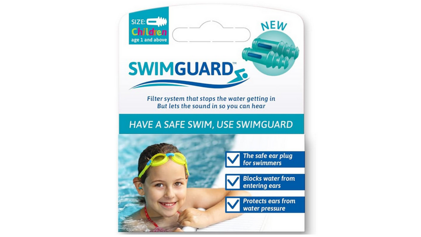 Swimguard Children Ear Plugs 2 Pair