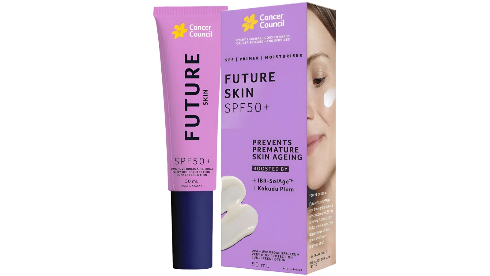 Cancer Council Future Skin SPF 50+ Sunscreen for Face and Neck - 50ml
