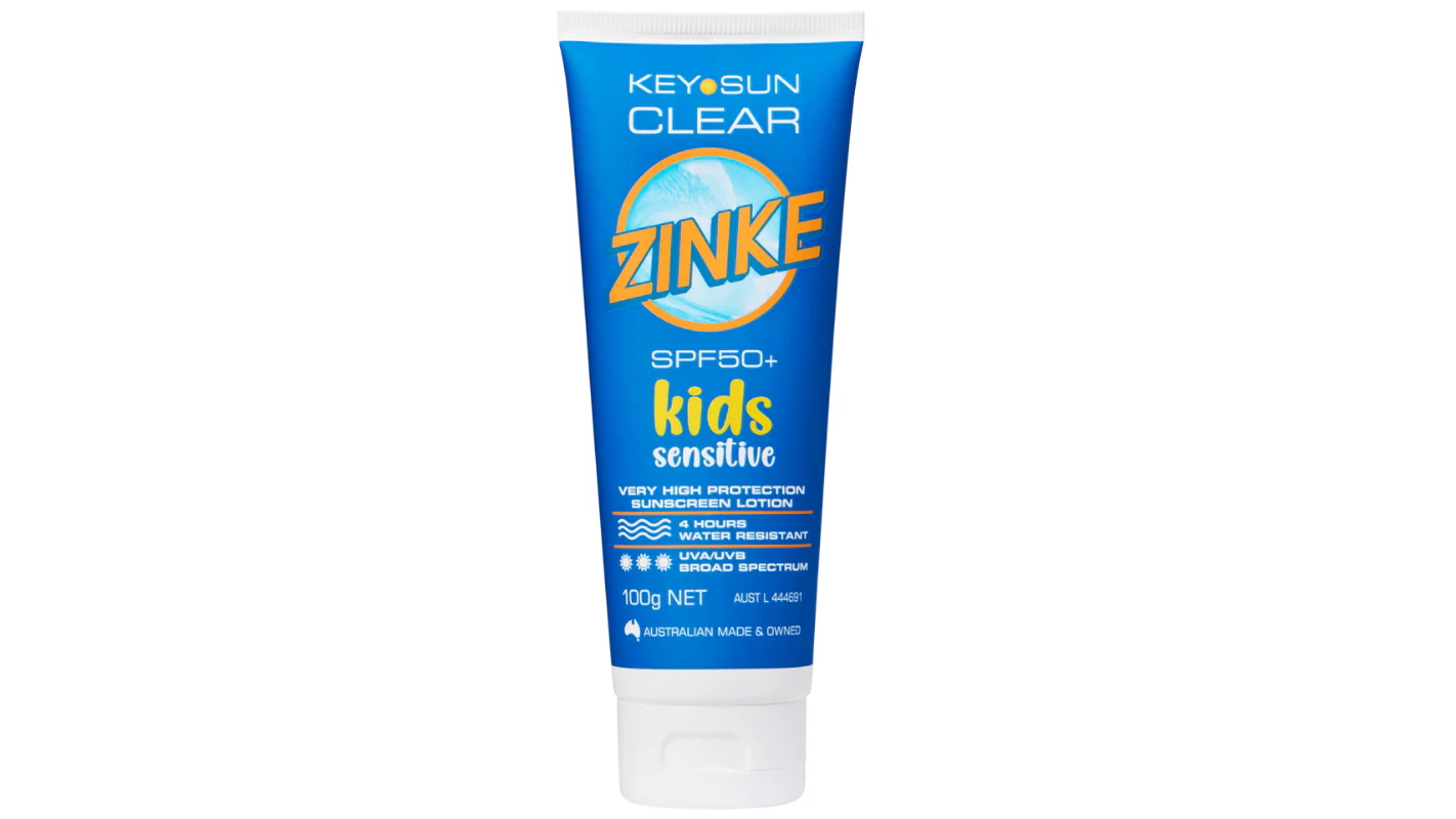 Key Sun Clear Zinke SPF 50+ Kids Sensitive Sunscreen - 100g