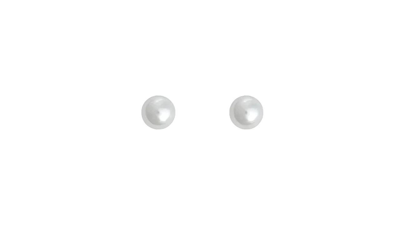 Adnohr Pearl White Sensation Classic Earring - 0.5cm