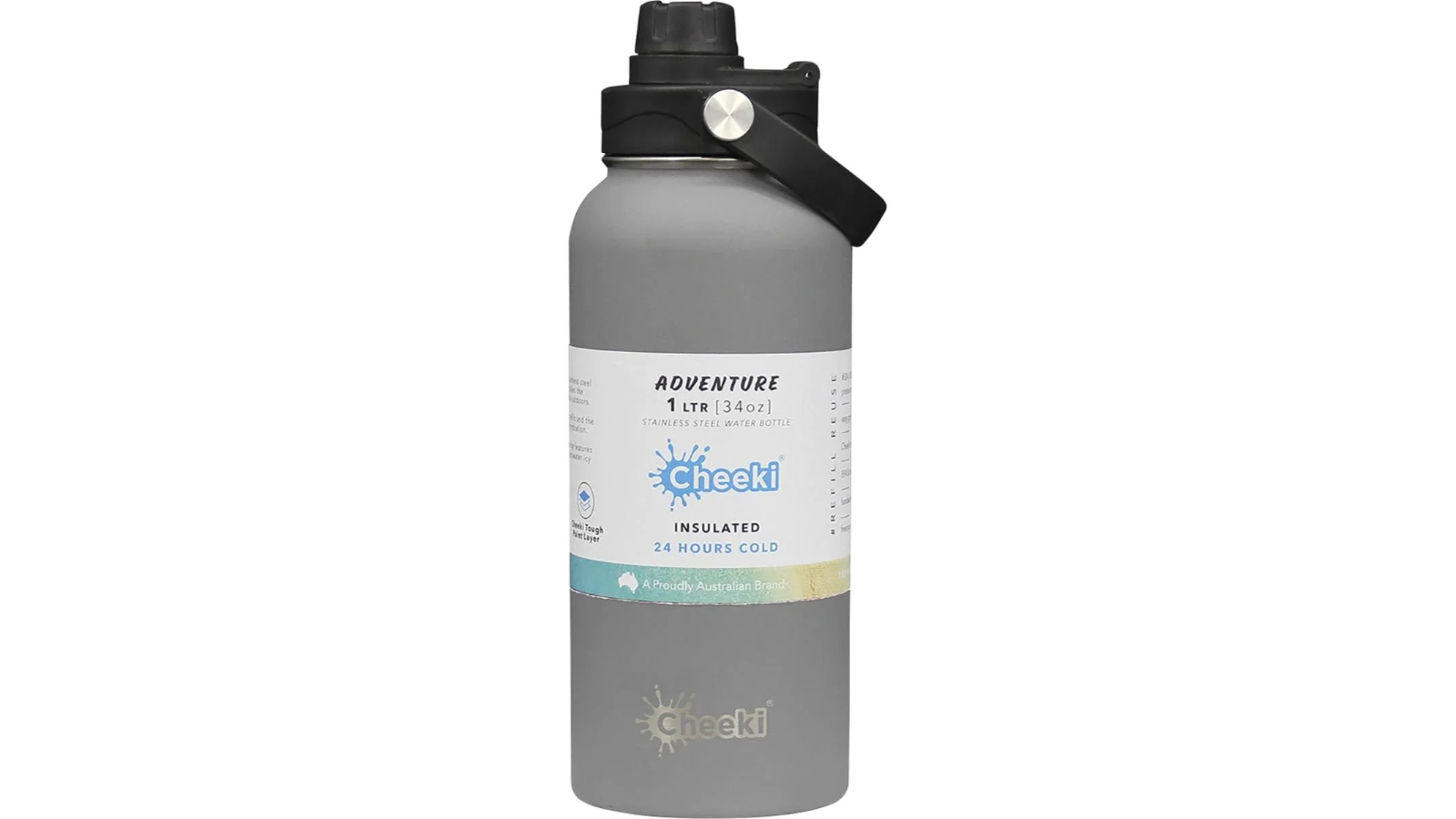 Cheeki Slate Insulated Adventure Water Bottle - 1 Litre