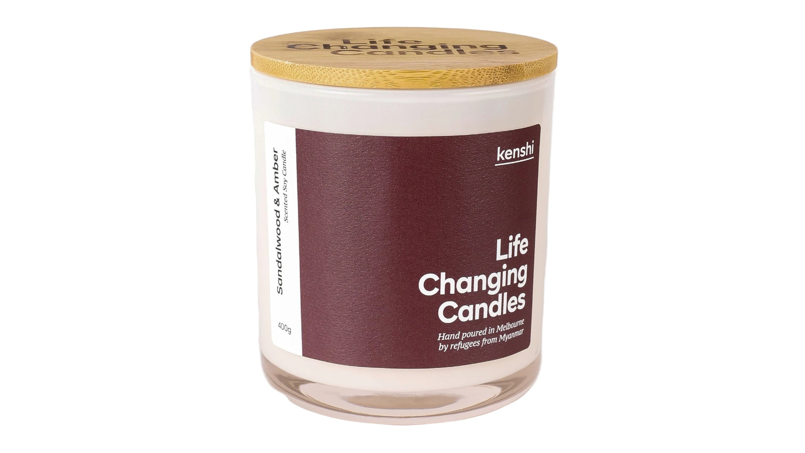 Kenshi Amber and Sandalwood Scented Candle