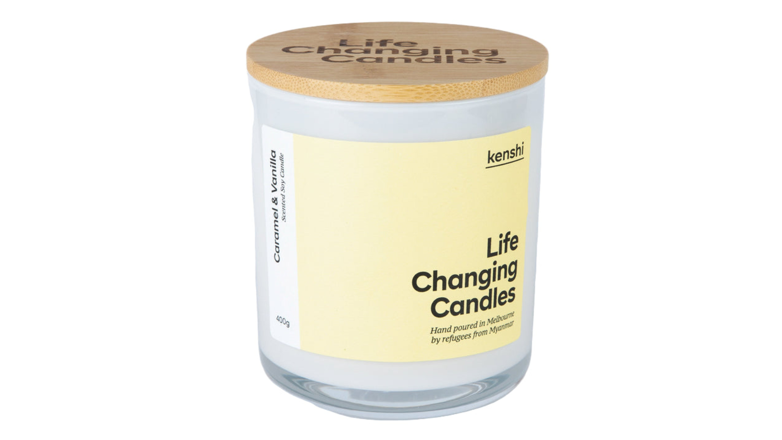 Kenshi Caramel and Vanilla Scented Candle