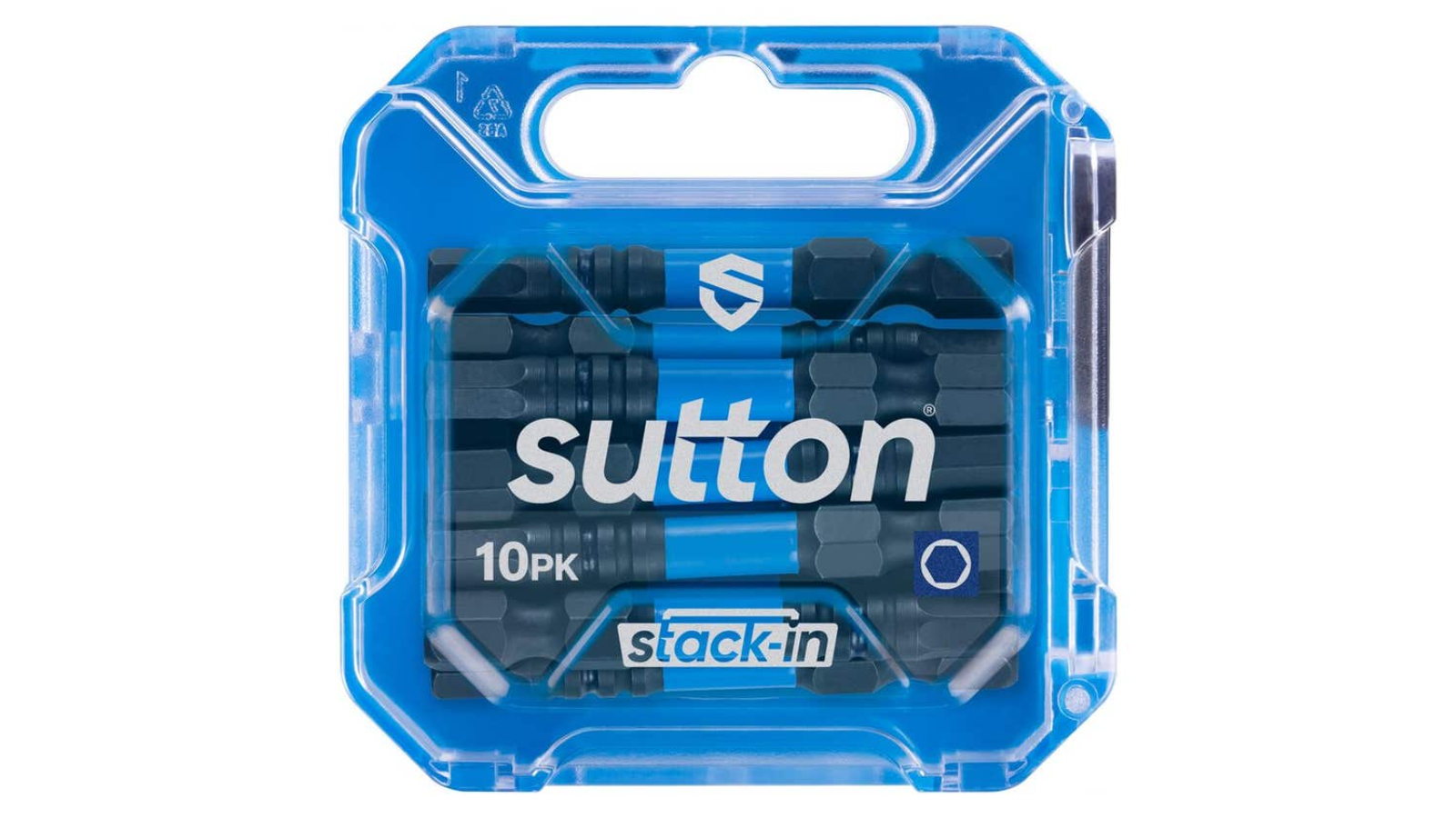 Sutton Tools Pack of 10 S206 Stack in HX5 Screwdriver Bit - 5cm