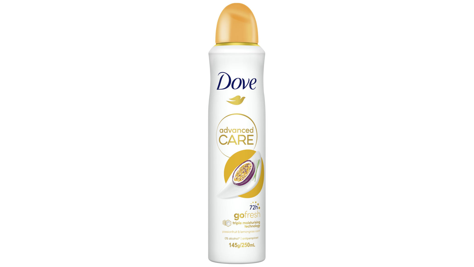 Dove 250ml 72hr Women Aerosol Deodorant Passionfruit Advanced