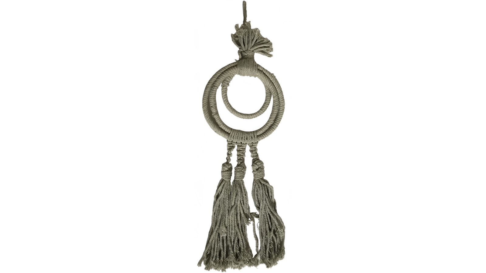 Tassel-Taupe 43cm Three-Ring