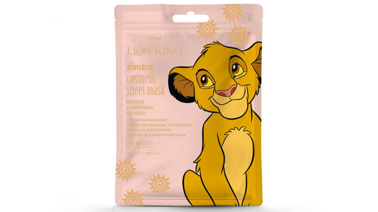 Mad Beauty Face Sheet Mask  Disney The Lion King Reborn Simba 25mL