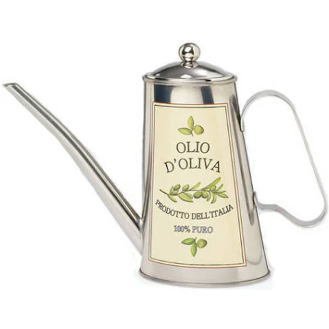 Cuisena 500ml Stainless Steel Oil Can with Lid - Silver