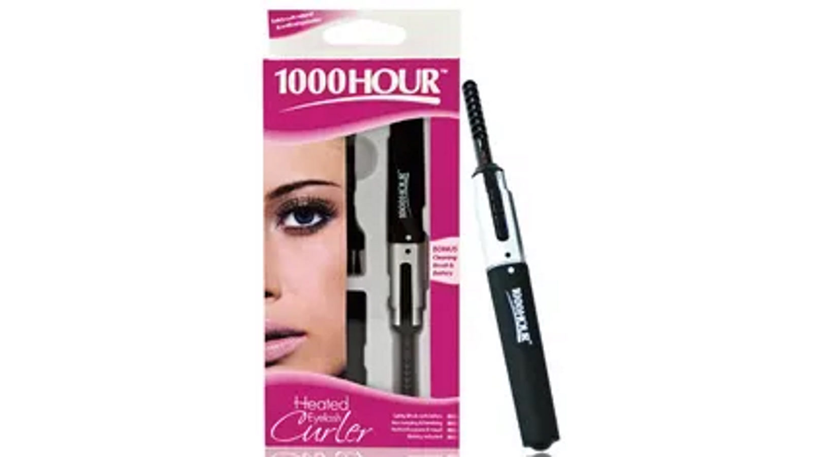 1000 HOUR Heated Eyelash Curler for a Long Lasting Curl