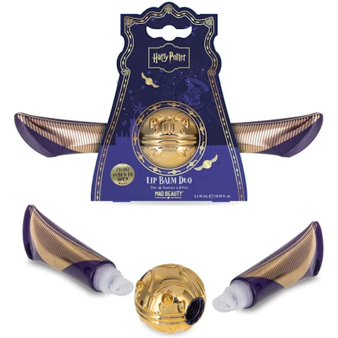 Mad Beauty Harry Potter Golden Snitch and Platform 9 3/4 Lip Balm Duo Set - 8g