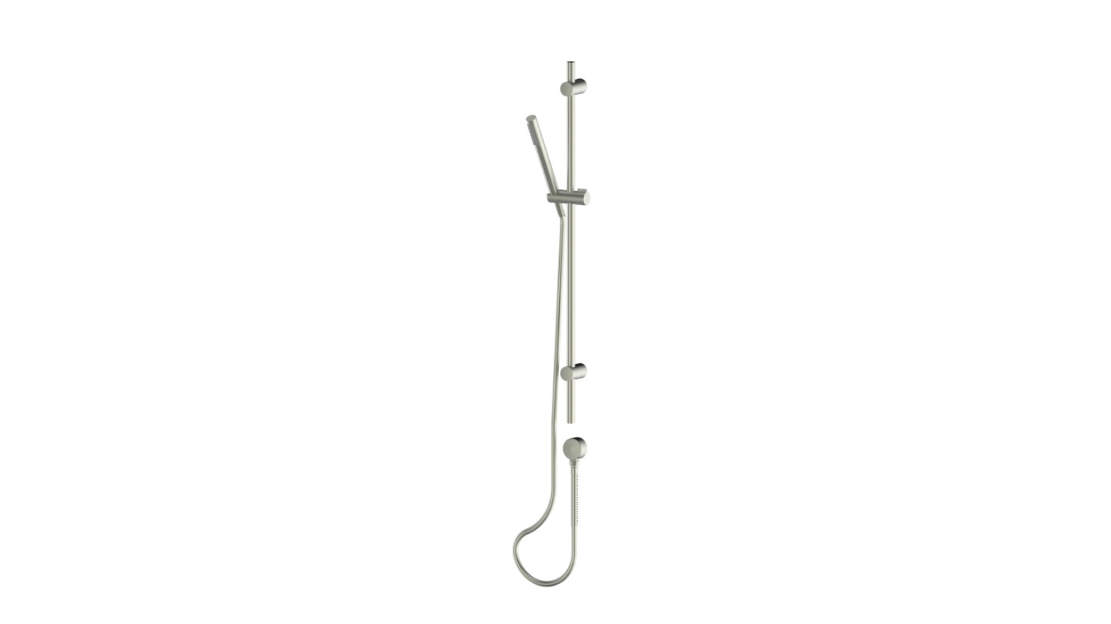 Greens Rocco Pin Rail Shower - Brushed Nickel