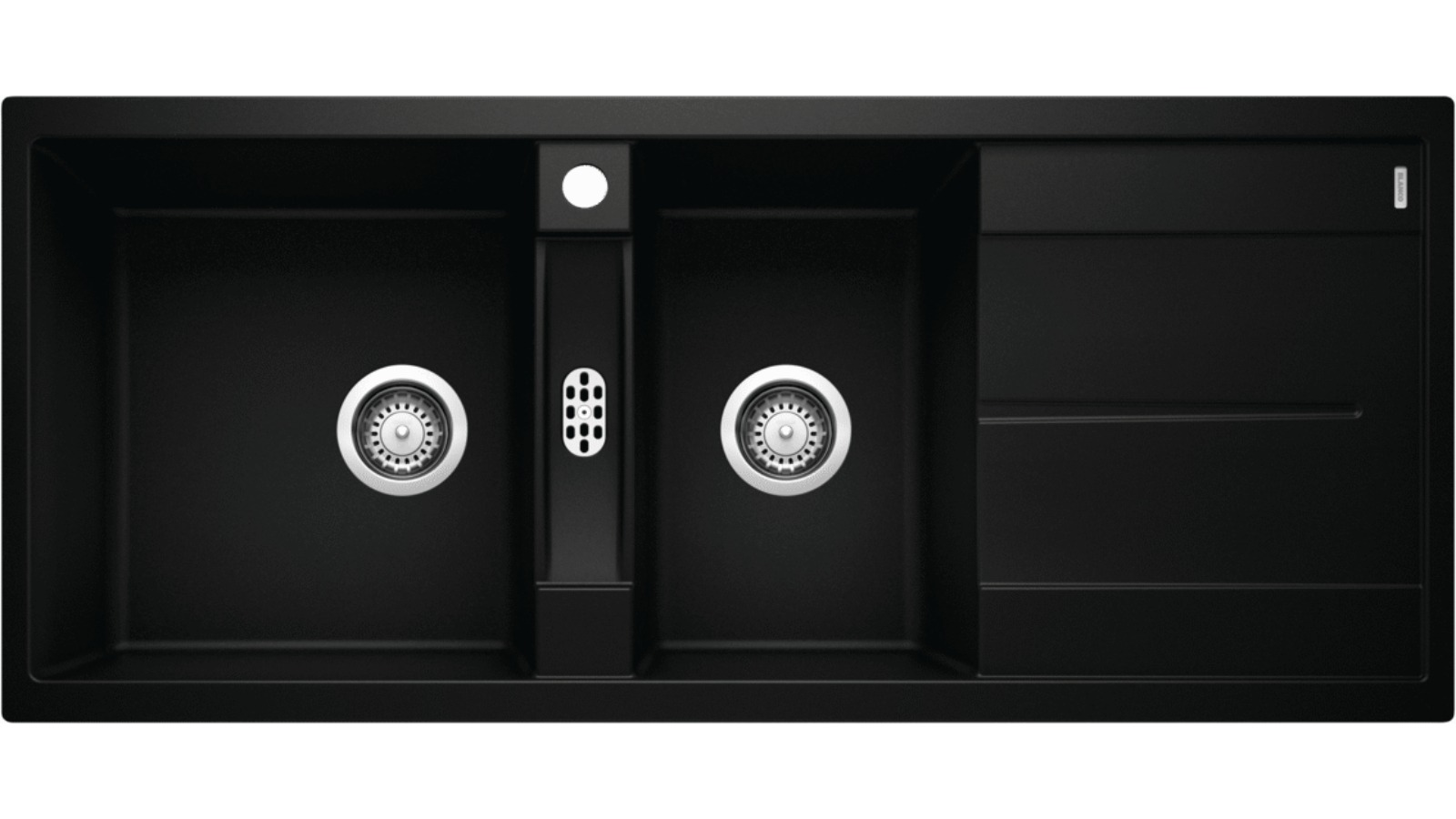 Blanco Metra 8S 1 and 1/2 Left Hand Bowl Sink - Black