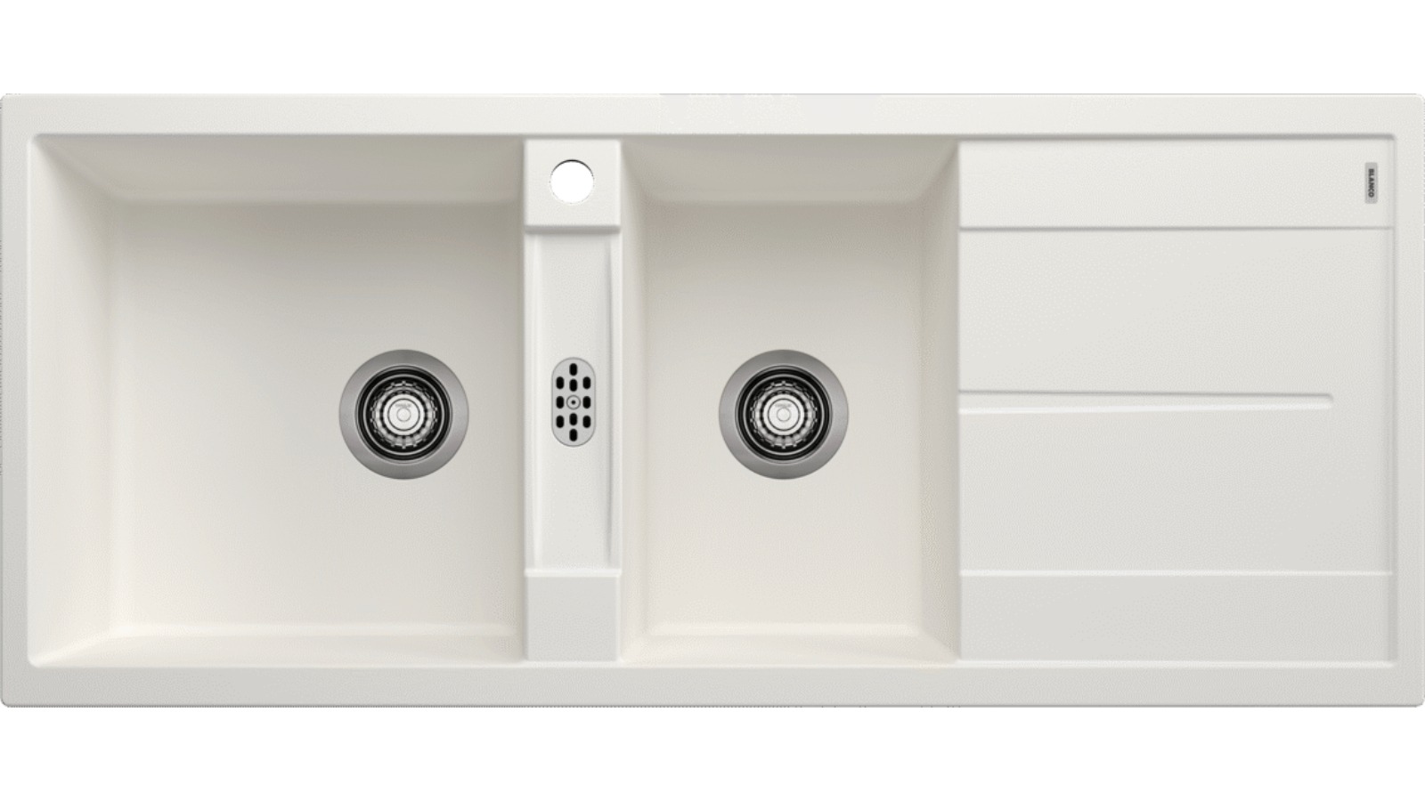 Blanco Metra 8S 1 and 1/2 Left Hand Bowl Sink - White