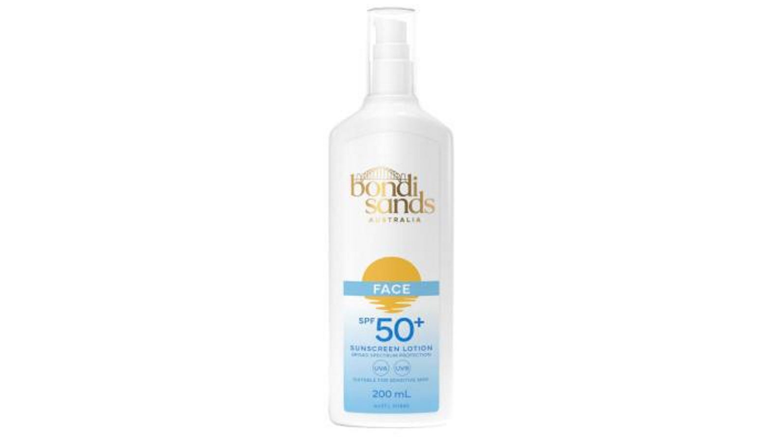 Bondi Sands 200ml Fragrance Free Face SPF 50 Plus Sunscreen Lotion