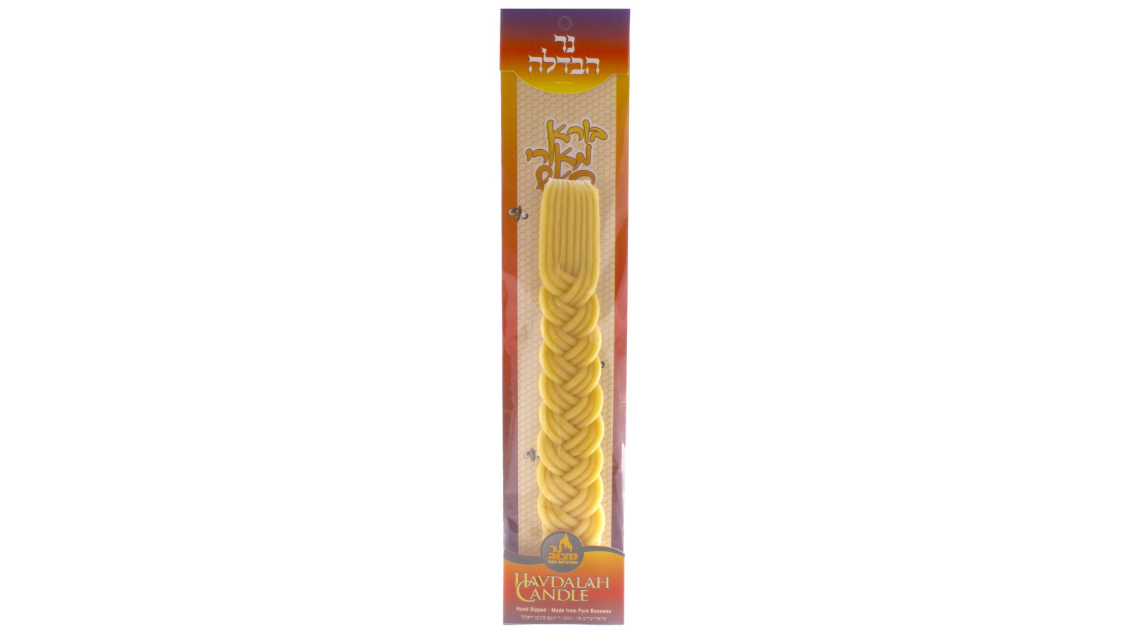 Ner Mitzvah Braided Beeswax Havdalah Candle
