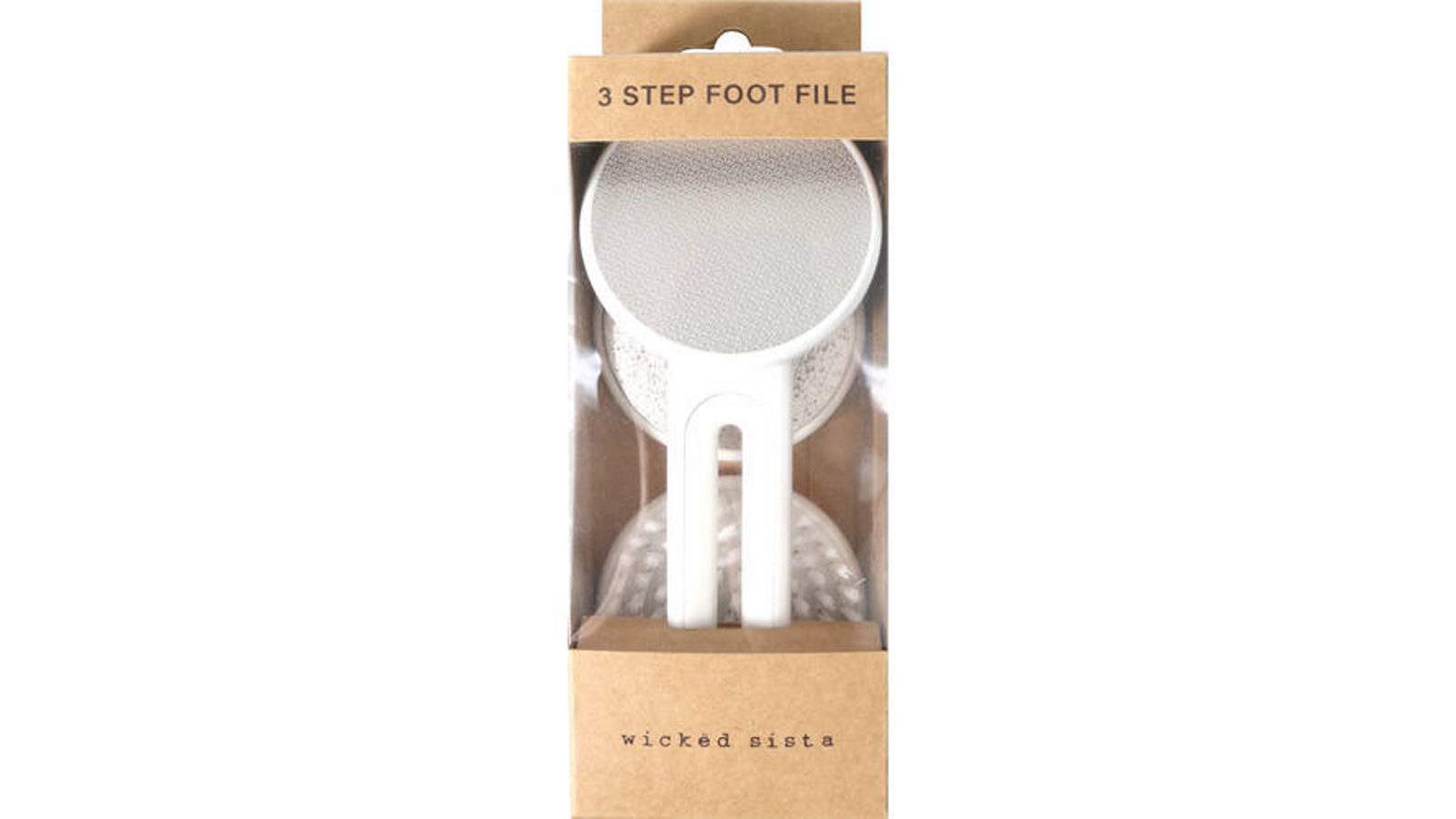 Wicked Sista Pedi Tools 3 Step Foot File for Callus Removal and Smooth Feet