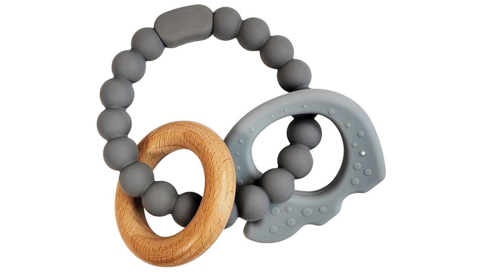 Urban One Chew Three Elephant Teether Ring for Babies