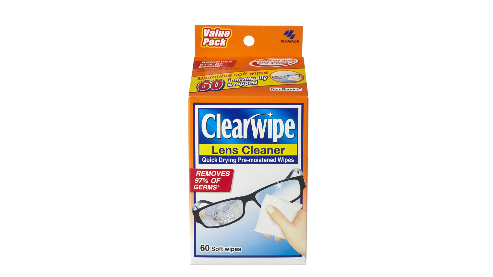 Clerawipe Lens Cleaner Pre Moistened Wipes