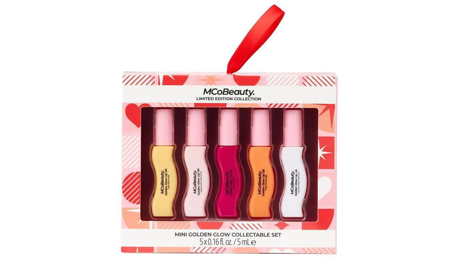 MCoBeauty Mini Golden Glow Lip Oil 5 Piece x 5ml Collection