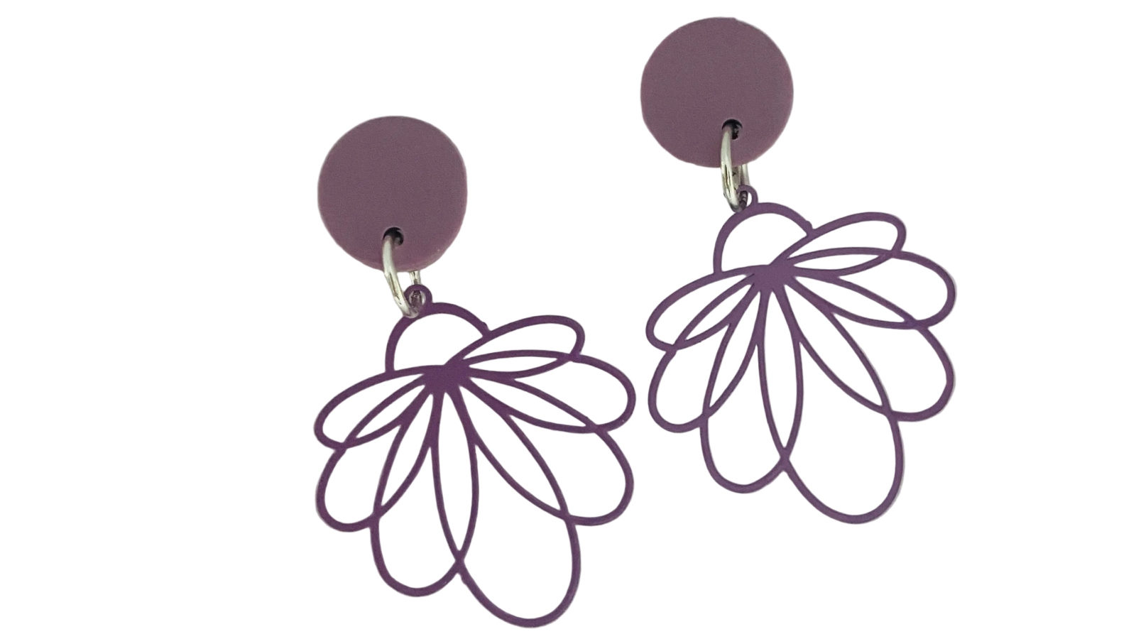 Lovisa Gold Plated Sterling Silver Lilac Flower Stud Earrings
