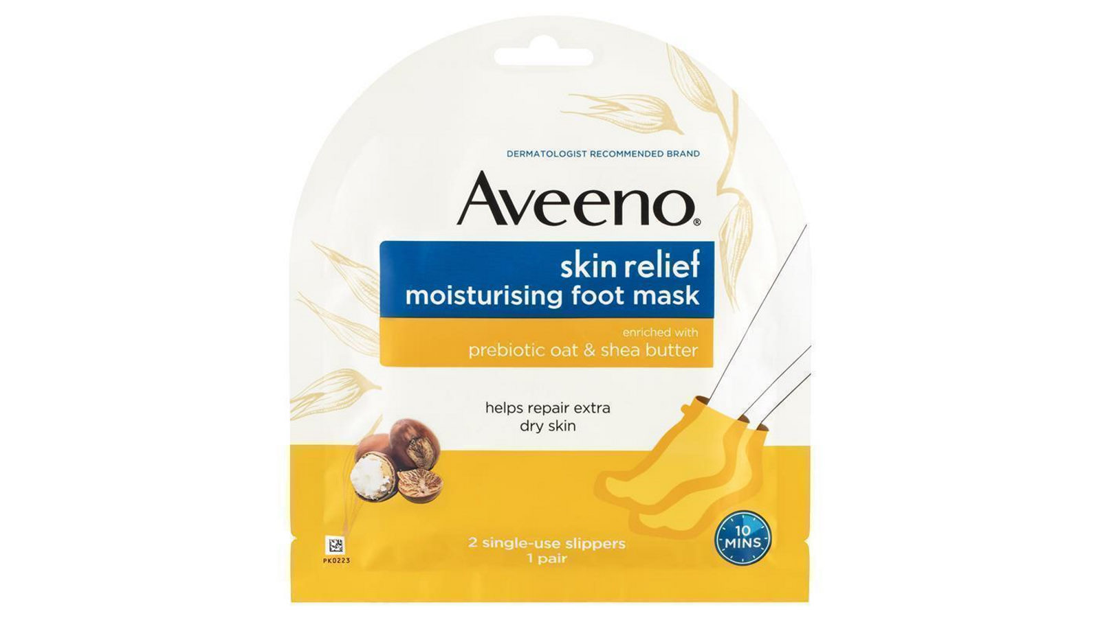 Aveeno 1 Pair Skin Relief Foot Mask