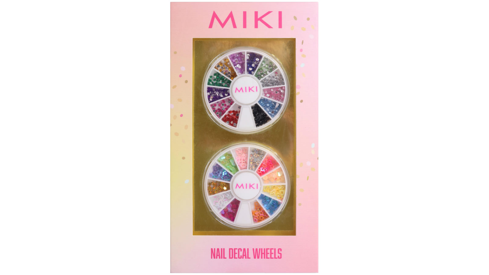 Miki Nail Art Decal Wheel with Assorted Designs