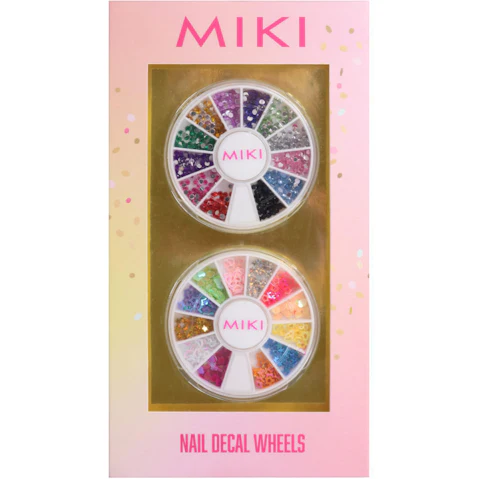 Miki Nail Art Decal Wheel with Assorted Designs