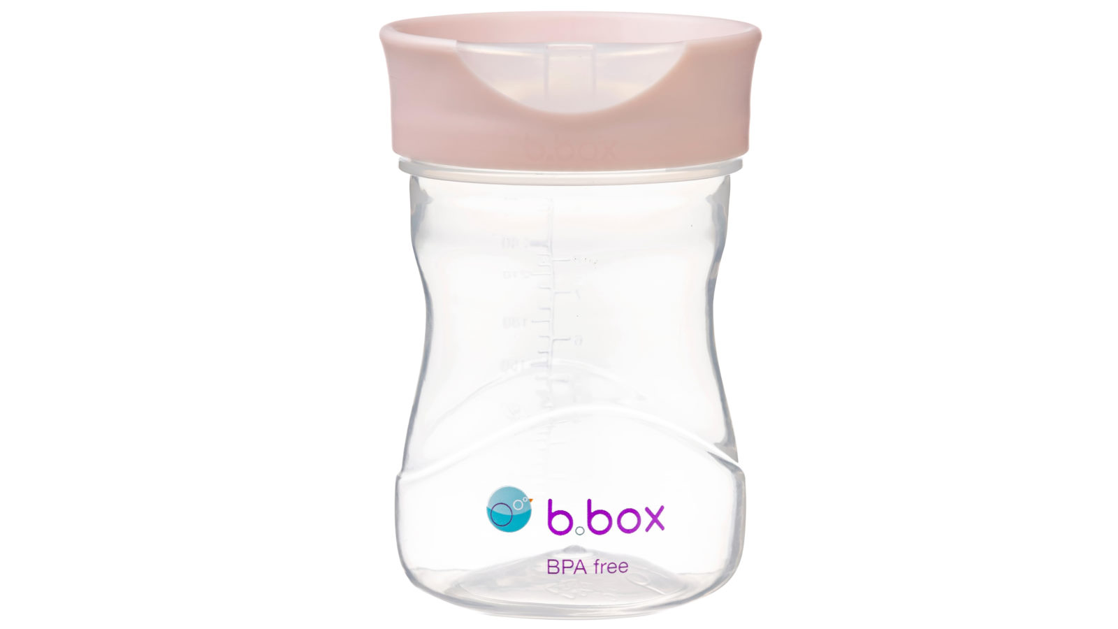 B.Box 240ml Blush Training Sippy Cup for Toddlers with Easy Flow Lid