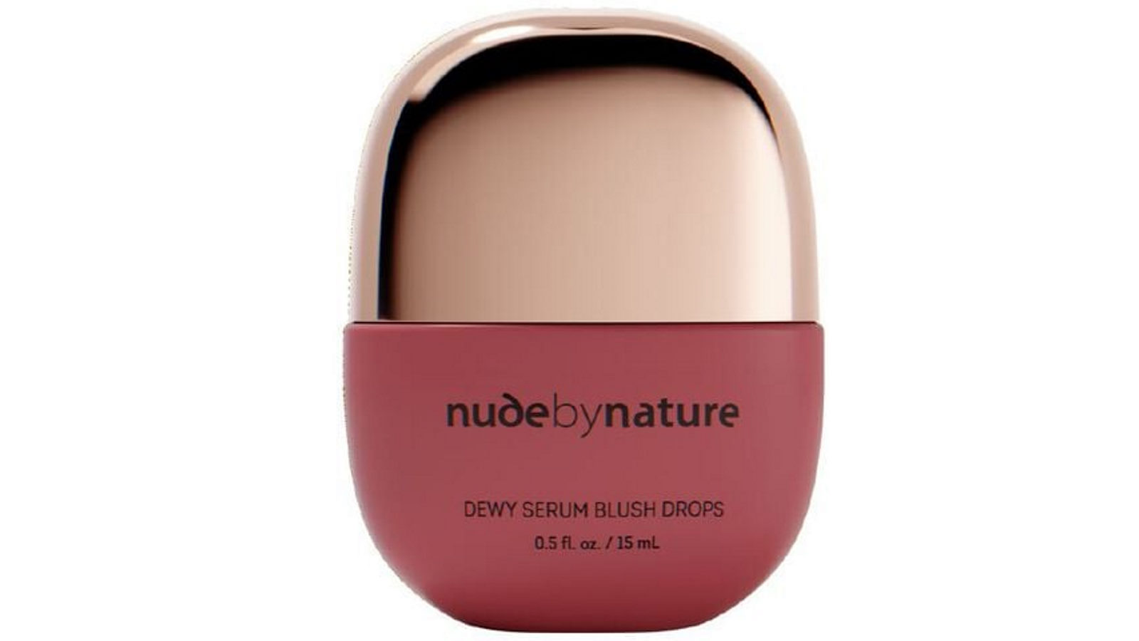 Nude by Nature 15ml Dewy Serum Blush Drops - 02 Warm Rose