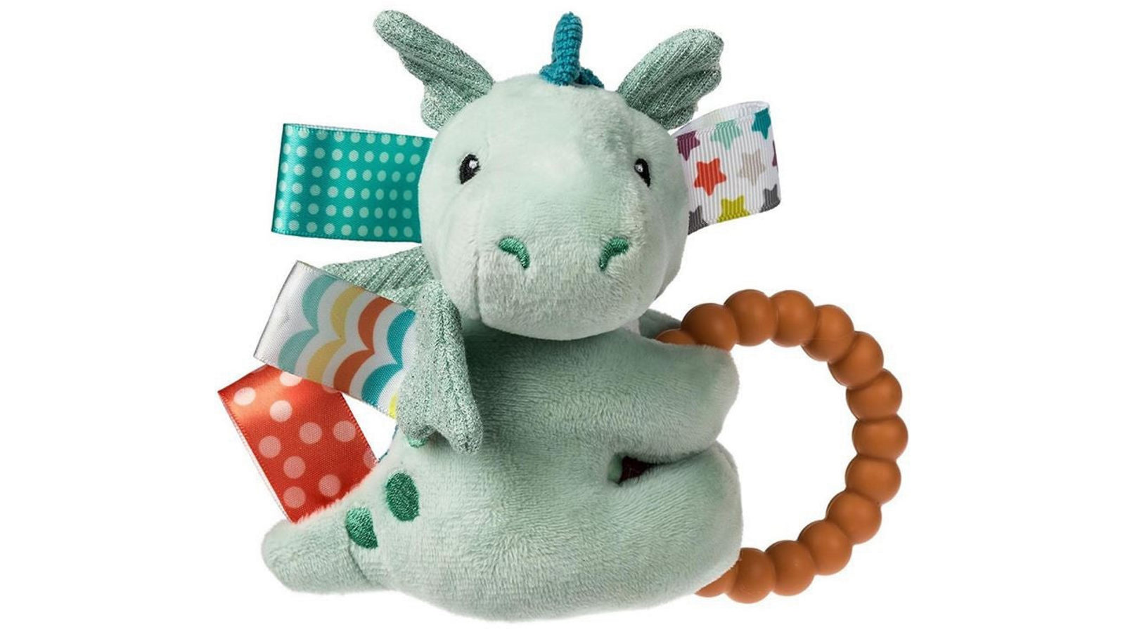 Mary Meyer Taggies Drax Dragon Teether Rattle Toy
