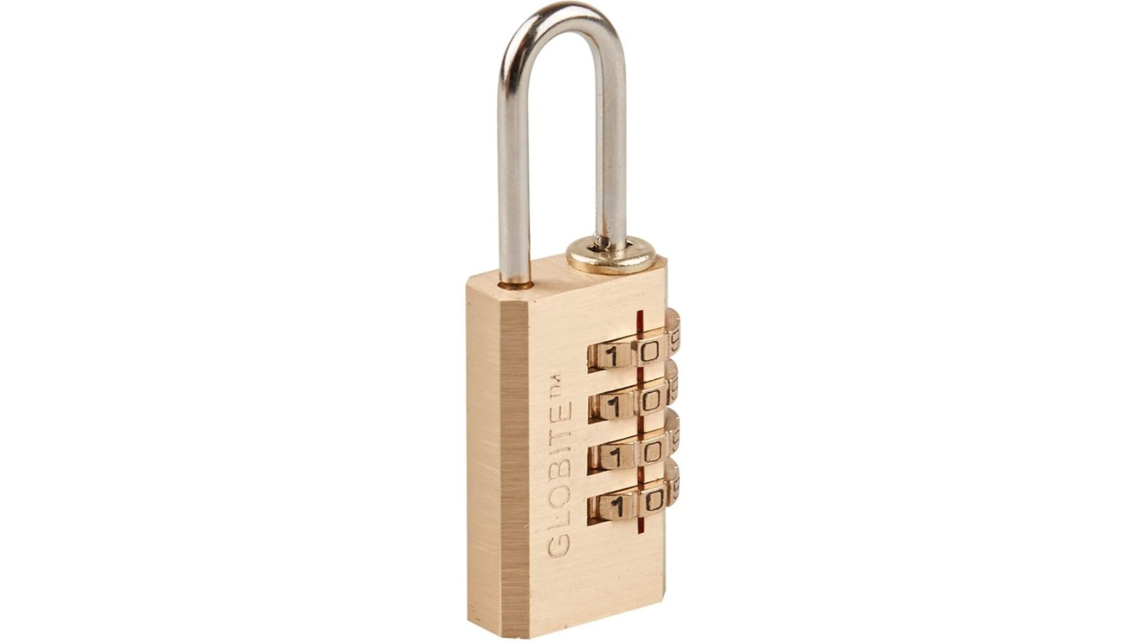 Globite Brass 4 Dial Combination Luggage Lock