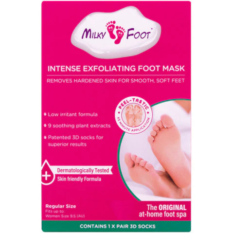 Milky Foot 1 Pair Intense Exfoliating Foot Pad Treatment for Soft Feet