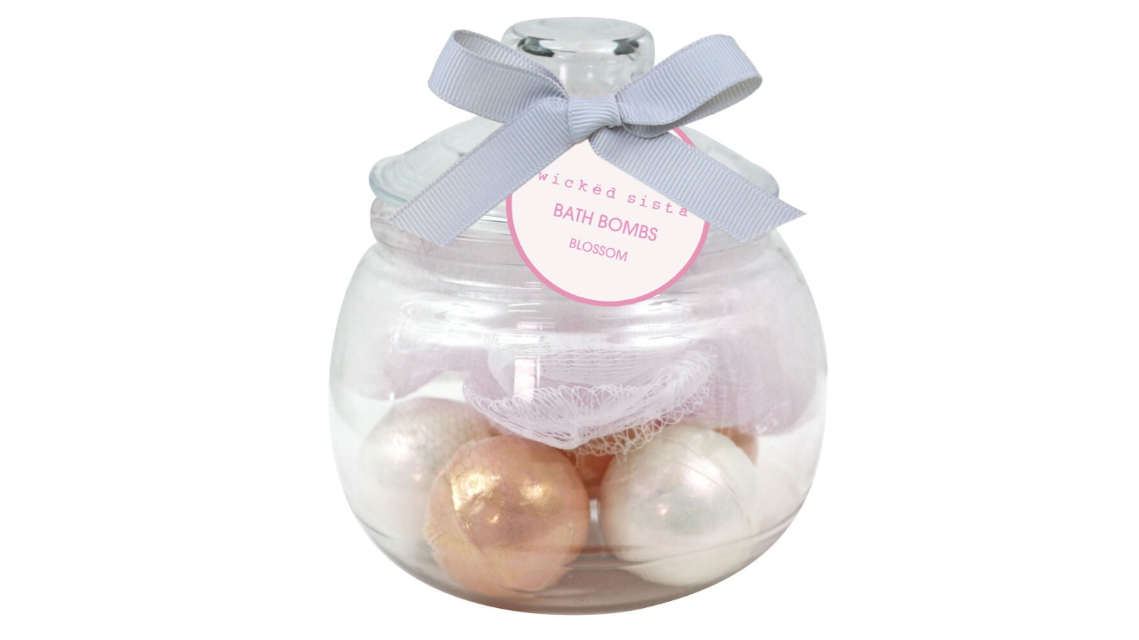 Wicked Sista Metallic Bath Bomb and Netting Sponge - 180g