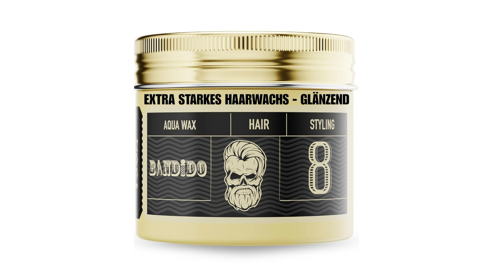 Bandido Black Aqua Hair Wax 8 Extreme Hold - 125ml