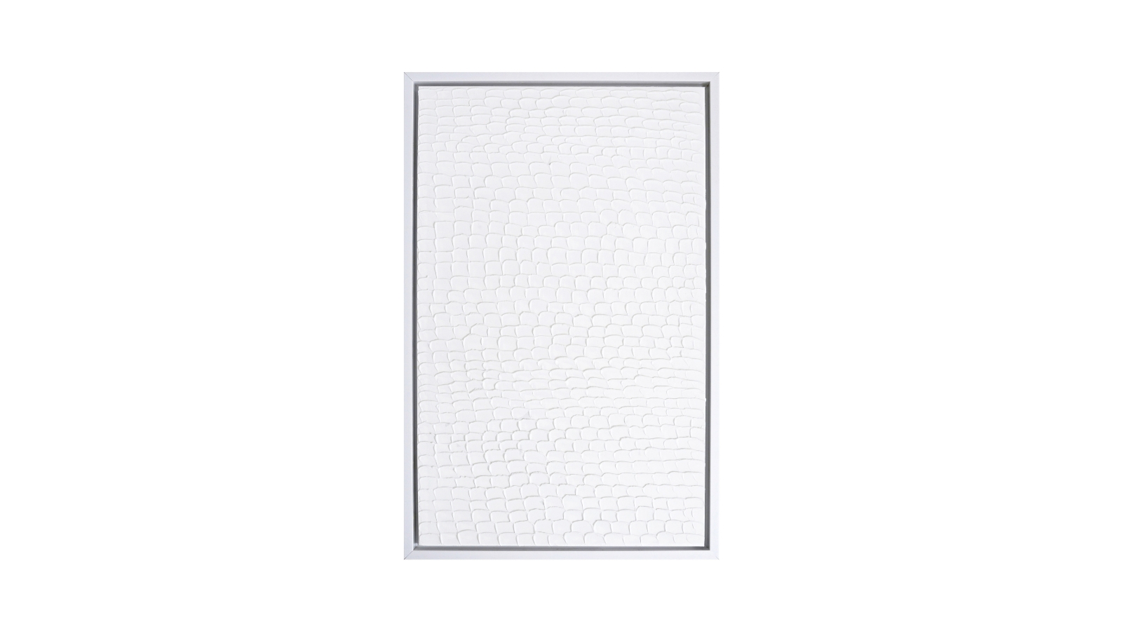 Cafe Lighting & Living White Ripples Canvas Painting