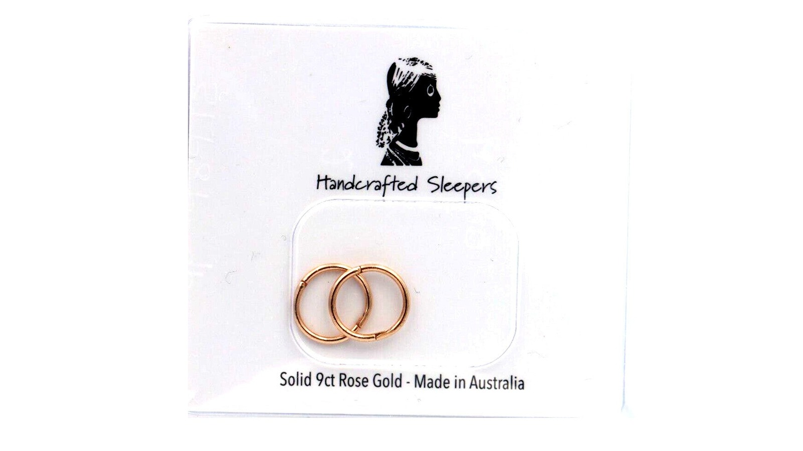 Best in Rest Surgical Steel Inverness Rose Gold Plain Sleepers Hoop Earring - 0.8cm