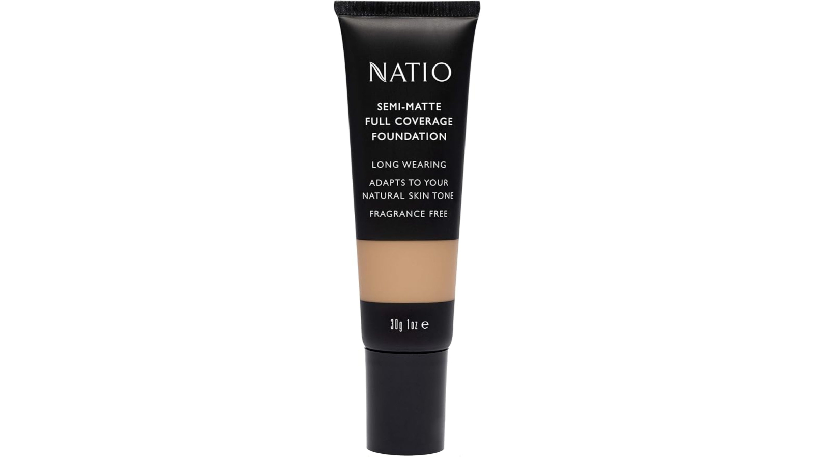 Natio Semi-Matte 30g Full Cover Foundation - Hazelnut